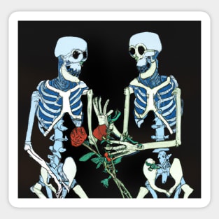 Skeleton Lovers Sticker